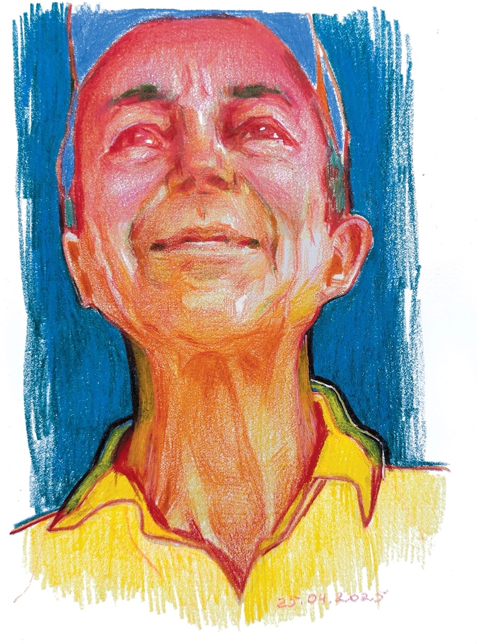 1_Kateryna Ocheredko_Portrait 1_paper, pencils_21x15cm_2025_web Duży