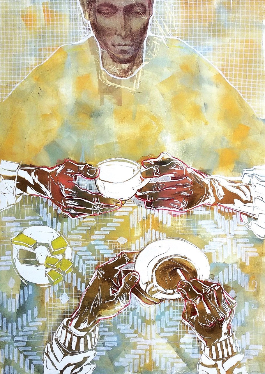 2_Kateryna Ocheredko_Morning coffee_monotype_86x61cm_2020_web Duży