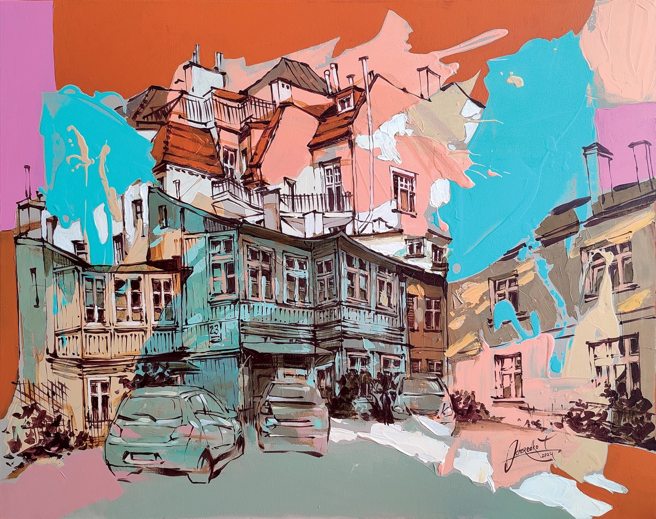 3_Tetiana Ocheredko_Sopot_acrylic on canvas_80x100cm_2024_web Duży
