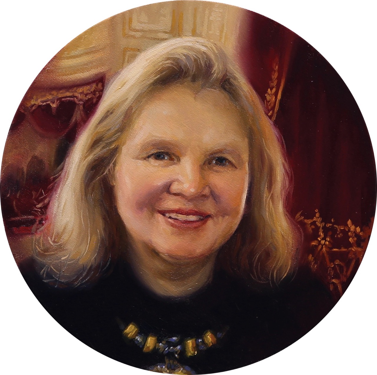 6_Kateryna Ocheredko_Elena_oil on canvas_D=30cm_2025 PNG_web Duży