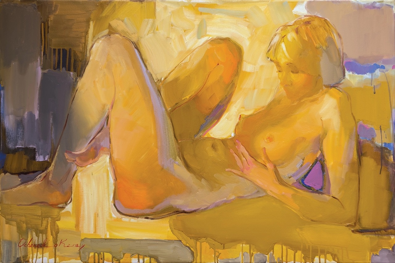 8_Kateryna Ocheredko_A touch of warmth_Дотик тепла_oil on canvas_60х90cm_2024__web Duży
