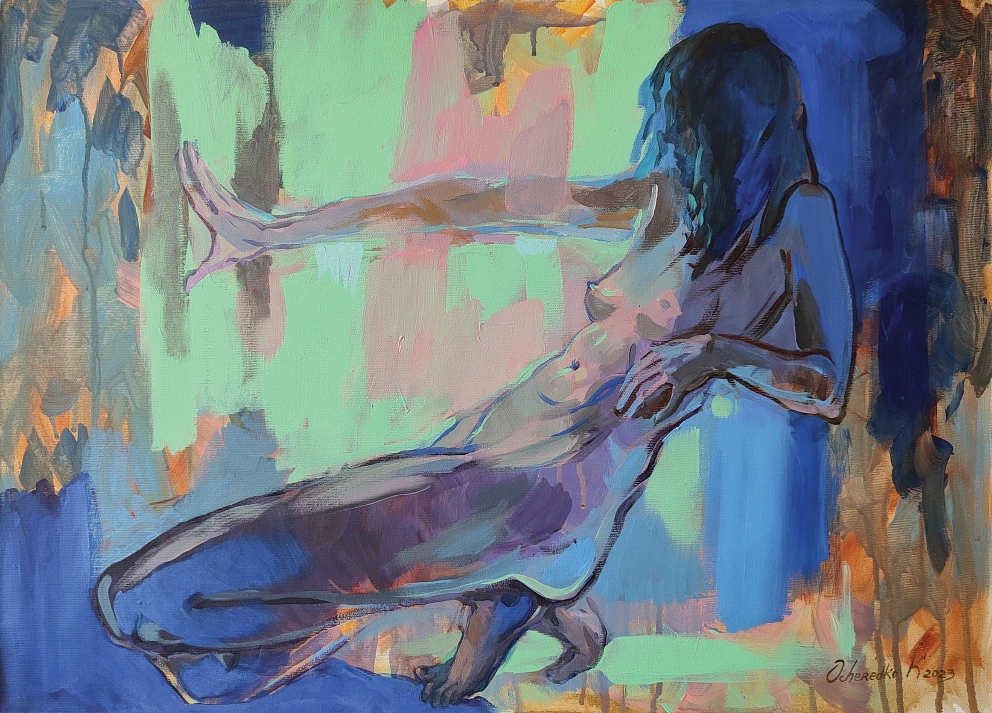 9_Kateryna Ocheredko_The Sea's Temptation__acrylic on canvas_50x70cm_2023_web