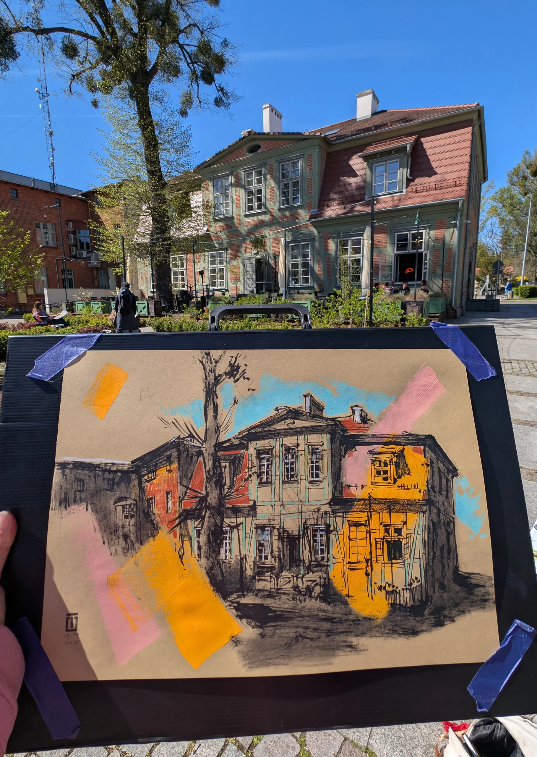 9_Tetiana Ocheredko_Dom Wiedemanna_paper, ink, pencil, acrylic_30x42cm_2025_web