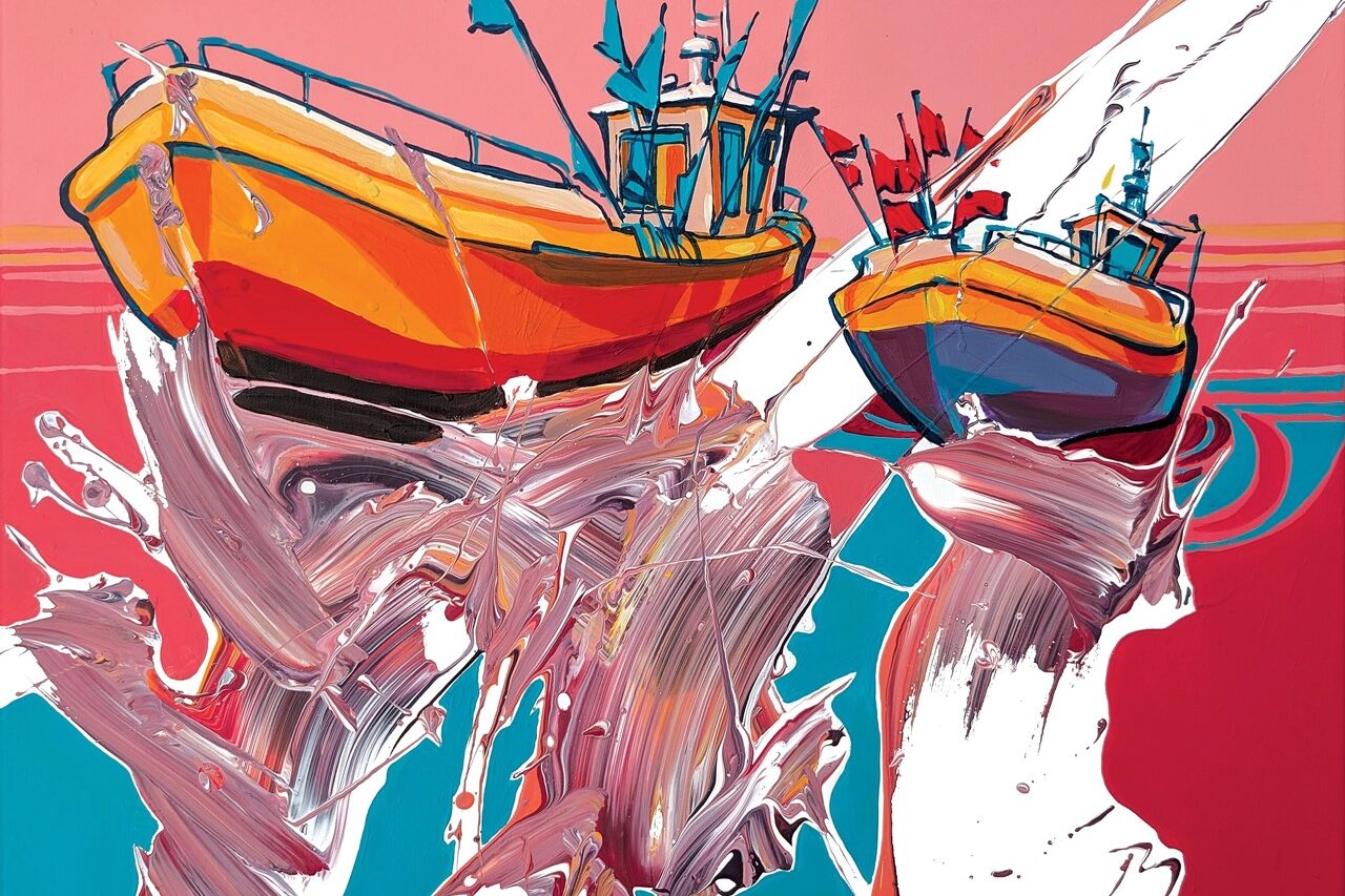 9_Tetiana Ocheredko_Na fali marzeń_akryl na płótnie_50x60cm_2025_web Duży