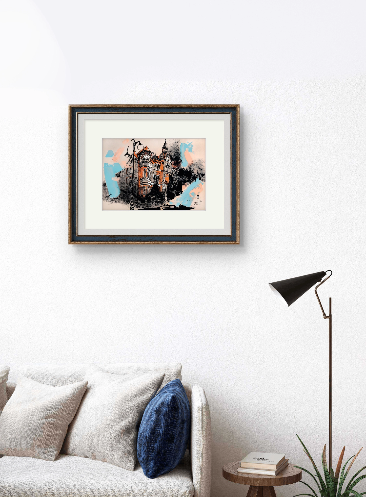 “Sketch 30. Gdansk, ul. Wita Stwosza”, 2024, ink, gouache, pencil on color paper, 35×50 cm, Tetiana Ocheredko - Image 4