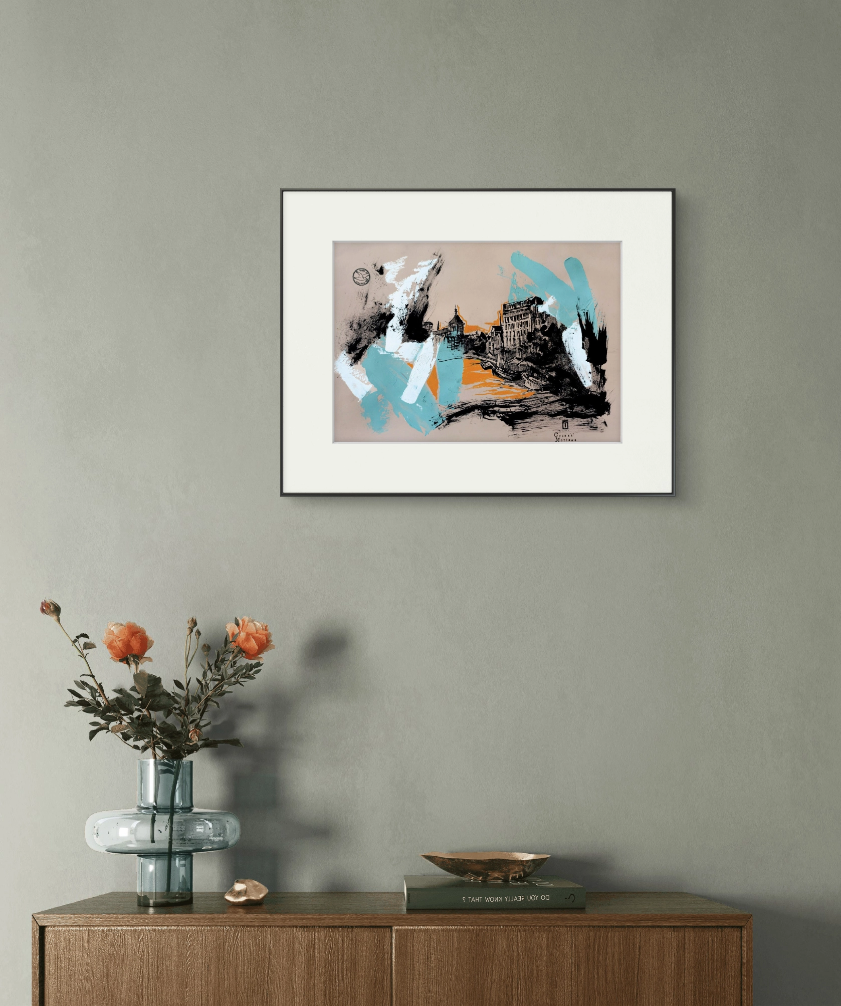 “Sketch 37. Gdansk. Motlawa”, 2024, ink, gouache, pencil on color paper, 35x50 cm, Tetiana Ocheredko - Image 4